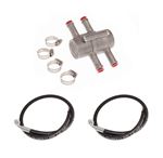 Oil Thermostat and Oil Pipe Kit - 4 Cylinder with Rubber Hoses - RP1409RBR